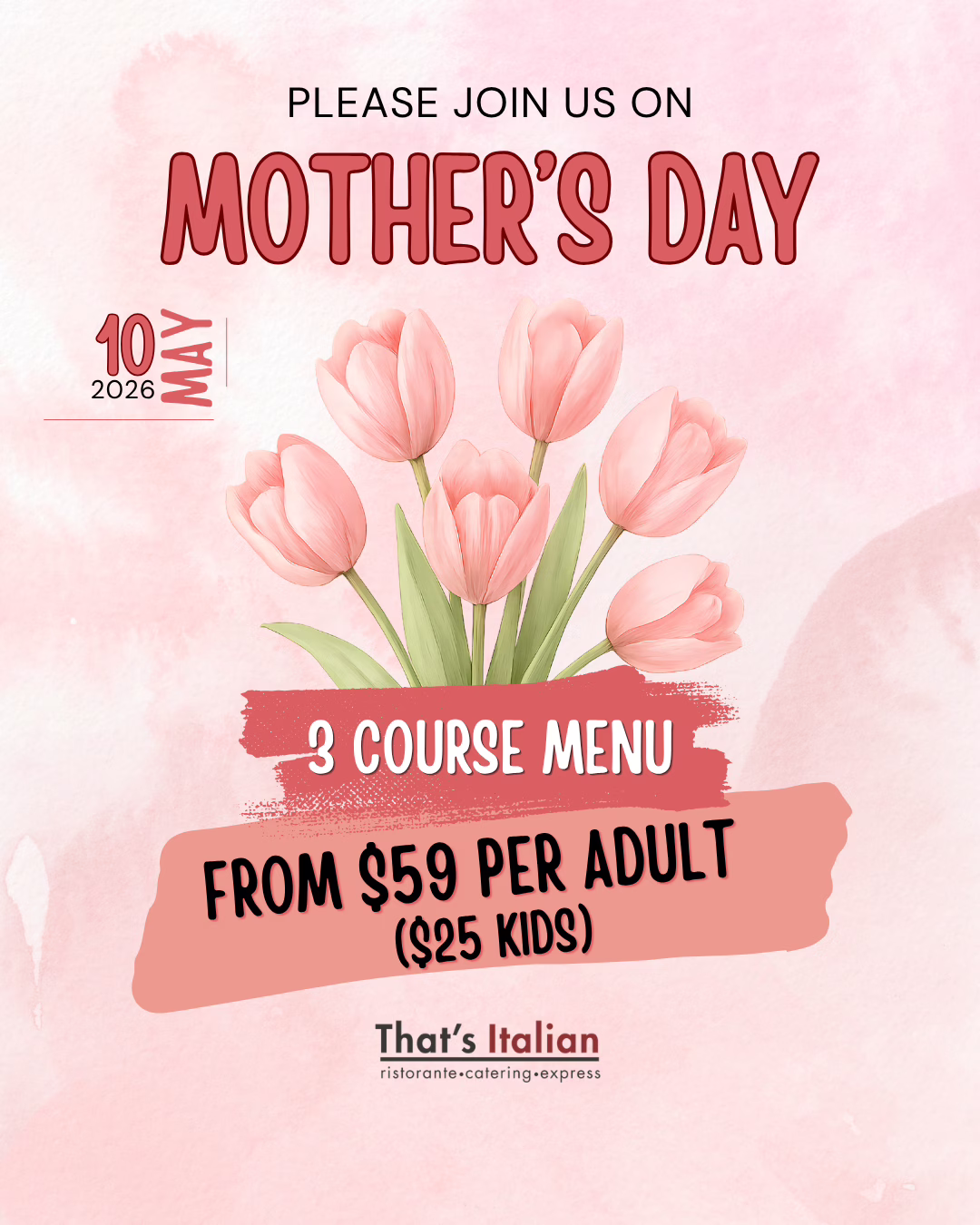 Mother's Day 2026 Menu