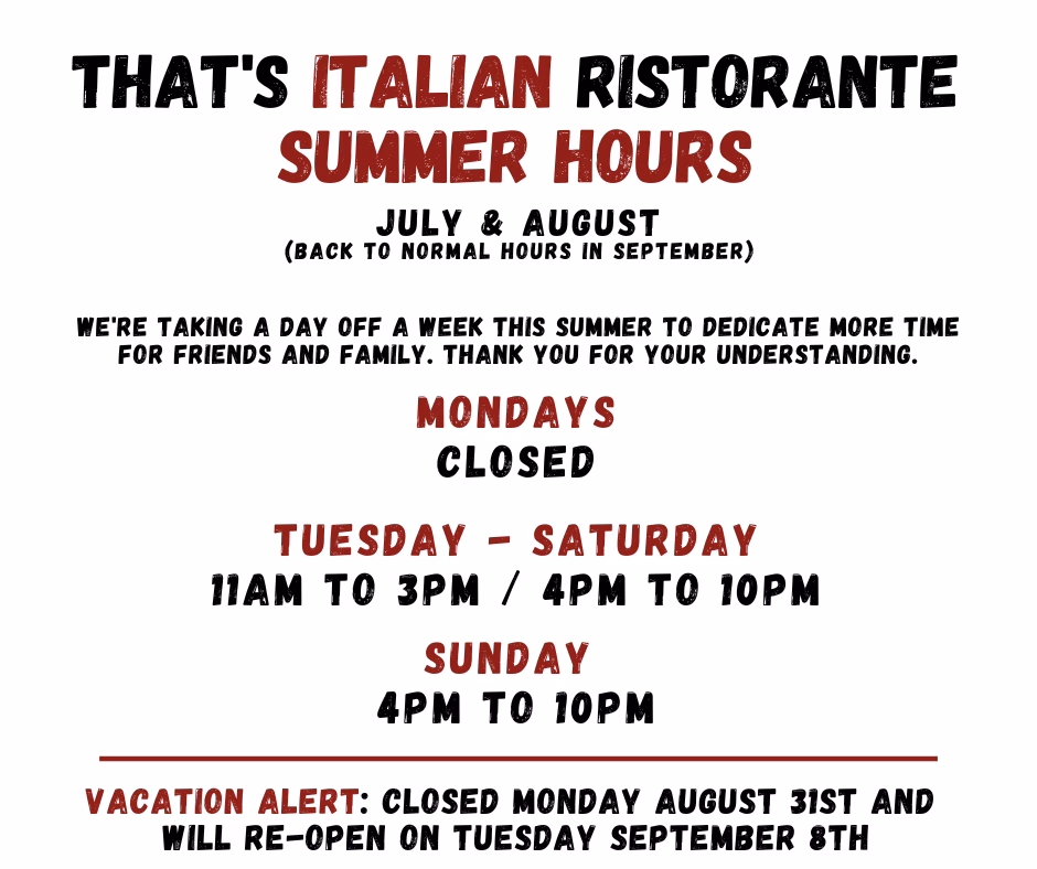 Summer Hours 2026